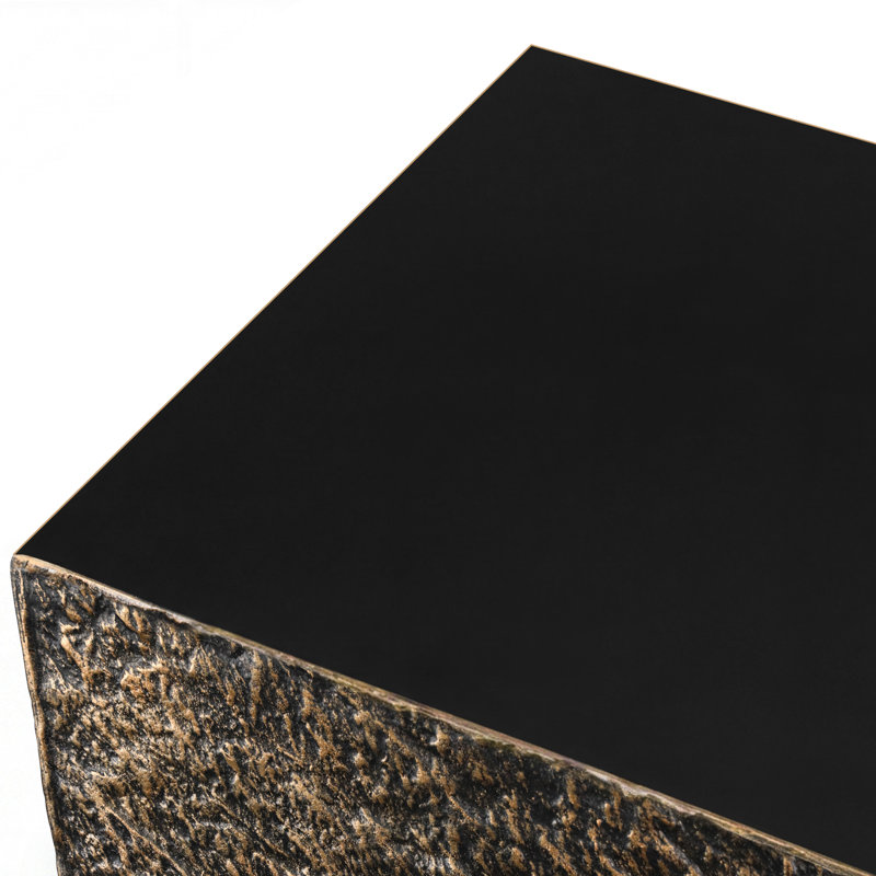 Table basse d'extérieur en béton 40 po, Bronze foncé