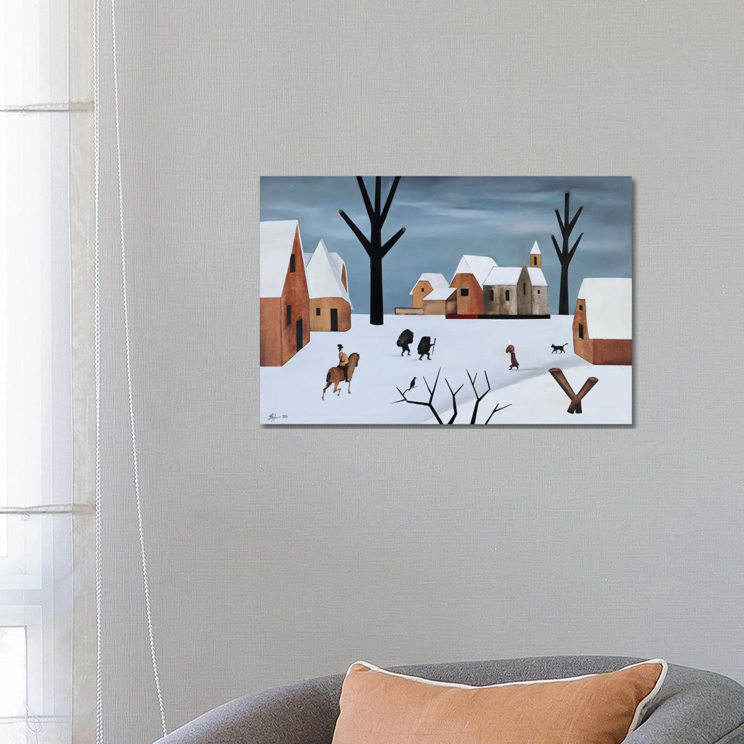 January Day by Alexander Trifonov - Wrapped Canvas Painting
