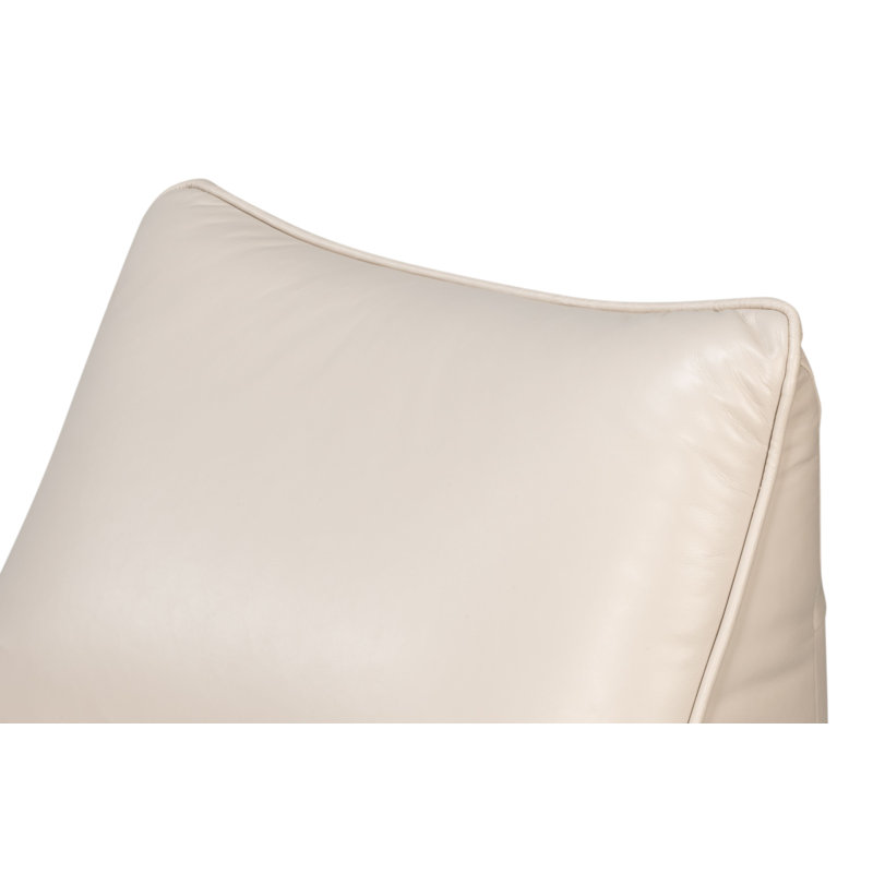 Kennett Swivel Armless Chair, Crystal White