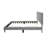 Twin Bed Headboard With Soft Linen Fabric, Adjustable Gray, Up To 3 Inches, 12 Support, No Box Spring, Modern Bedroom Stylish Headboard, Gray Linen, 3", Spring For Decoration-1766633802