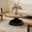 Table basse 100% pin récupéré D35,5 "