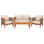 Sulaimon 4 Piece Patio Conversation Set