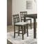Mobilier de salle à manger rembourré à hauteur de comptoir 2pc