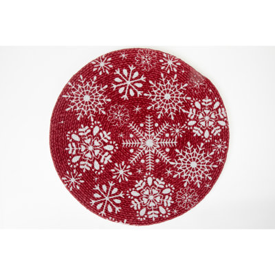 Cotton No Pattern Round Placemat