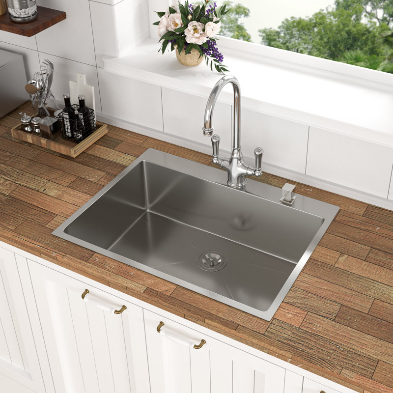 Évier de cuisine en acier inoxydable durable, 36 po, conception moderne