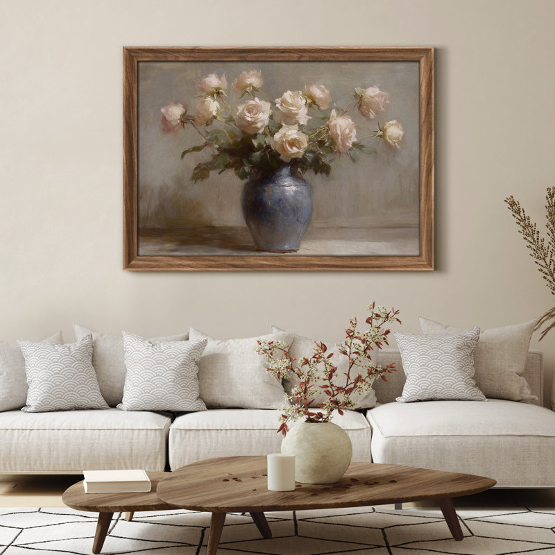 Art mural vintage rétro encadré pour chambre à coucher - 26 po x 36 po brun, Reproduction encadrée sans passe-partout