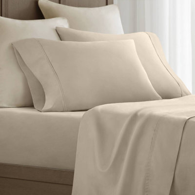 Ensemble de 2 taies d'oreiller en satin de coton standard 2 pièces à densité de tissage 400 avec passepoil sur mesure