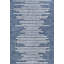 Tapis d'intérieur / extérieur bleu / ivoire à rayures berbères Grundy-559135205
