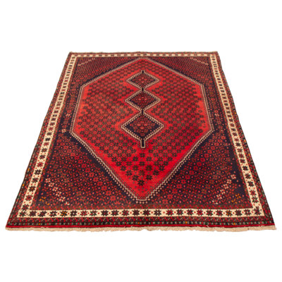 Tapis rouge rétro Ioan 6 pi 3 po x 9 pi 6 po
