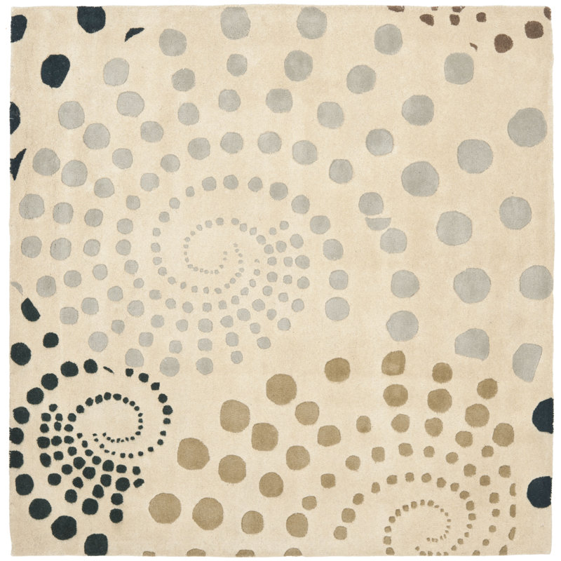 Jorie Hand Tufted Wool Abstract Rug, Square 6'