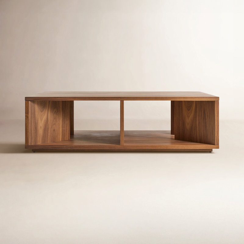 Low Space Solid Wood Coffee Table, Walnut