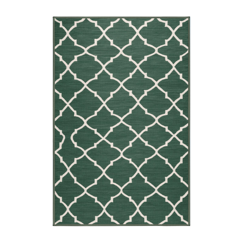 Tapis vert en treillis lavable à la machine, Rectangulaire 8 pi x 10 pi