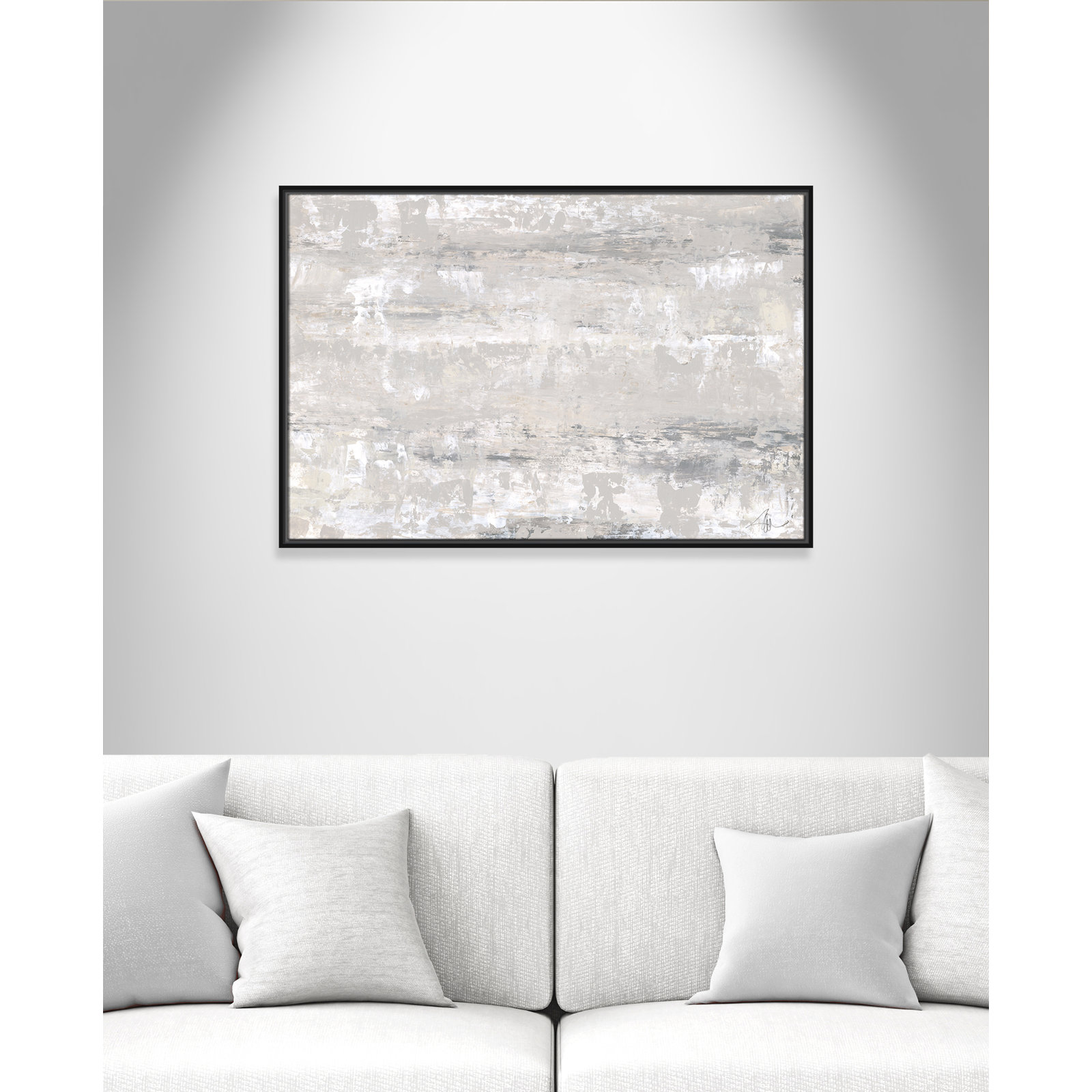 Tryston "Desert Winds" Print by Filippo Ioco, Black Framed Canvas, 25.5" H x 37.5" W x 2" D