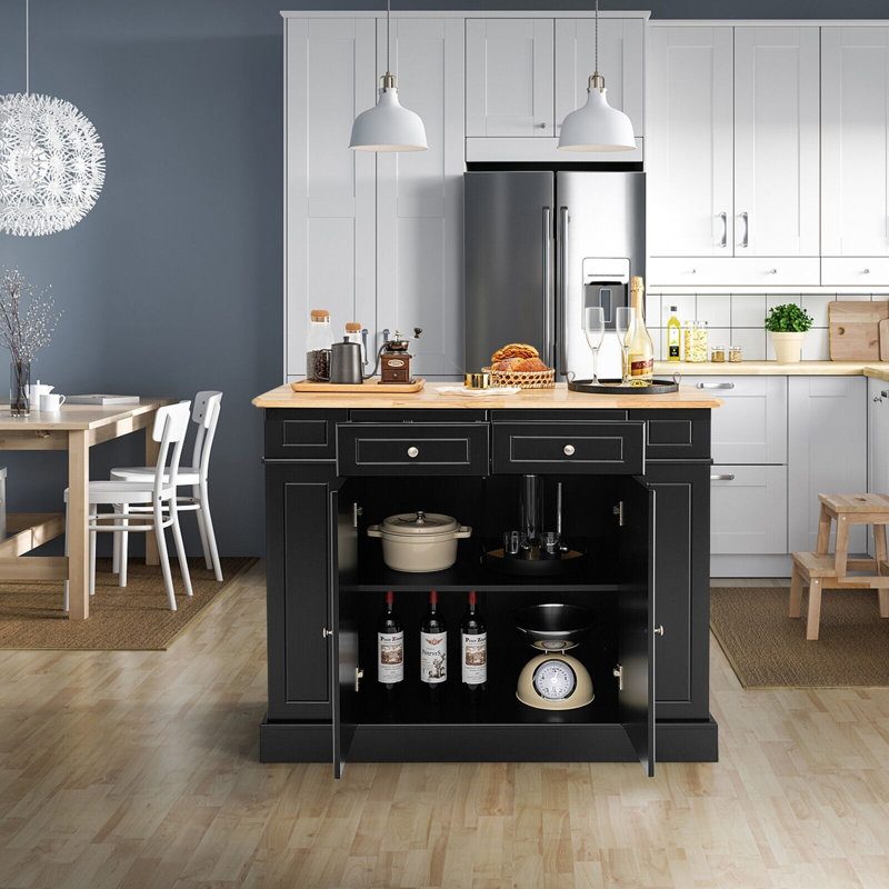 120 cm W Kitchen Island with Top