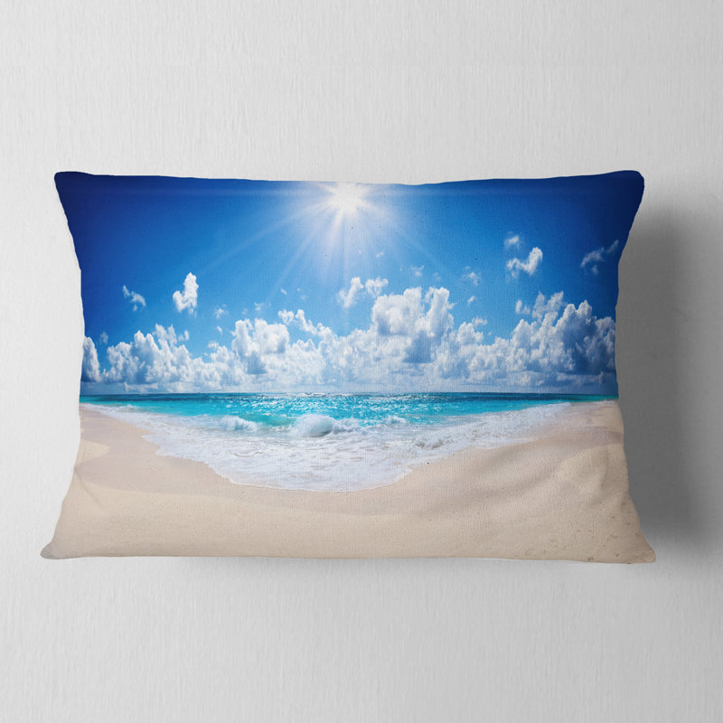 Coussin décoratif magnifique plage magnifique - Sea & Shore, 12 po x 20 po, Rectangle