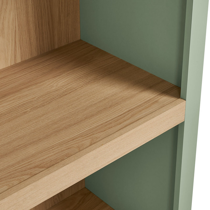 Caleb 4 Arched Display Shelf Bookcase In Sage, Sage