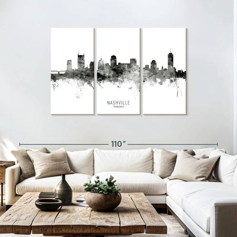 Silhouette de Sirci, Nashville, Tennessee II, H 48 po x l 74 po