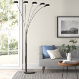 Prochniak 88'' Brushed Black Nickel Tree Floor Lamp
