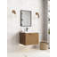 Meuble-lavabo flottant 24 po avec lavabo simple blanc Maxbano