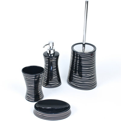 Ensemble d'accessoires de salle de bain 4 pièces Diva