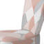Chaise d'appoint rayée à motif géométrique