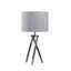 Lampe de table - métal argenté