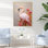«Elegant Pink Flamingo Paradise III», reproduction d'art sur toile