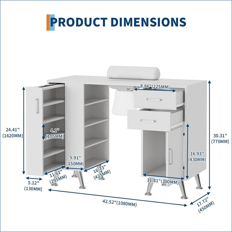 Manufactured Wood Makeup Organiser