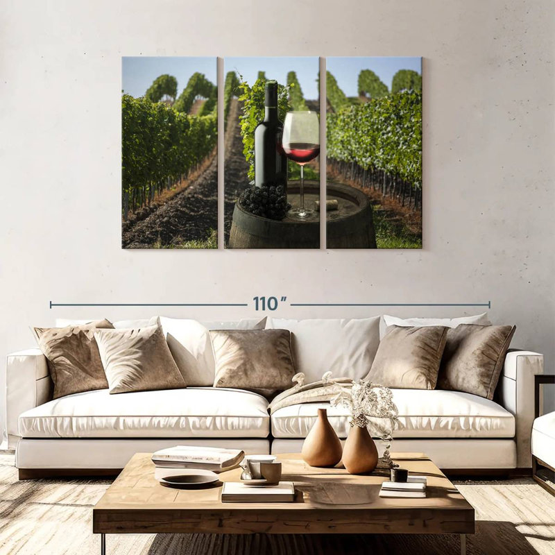 Yarlin Vineyard Wine Tasting, 48" H x 74" W