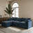105 Inch Upholstered Sofa, 3-Seater Couch With Ottoman-For Modern Home-1257390212