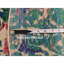 Tapis oriental rond bleu 4 pi x 4 pi avec motif de paons multicolores 79C17BC632AF4F1EBEFA28D845057FEC