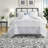 Oversized 6 Piece Bedding Sets, Cotton Jacquard Full, Farmhouse Home