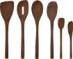 Red Beechwood Utensil Set S/6