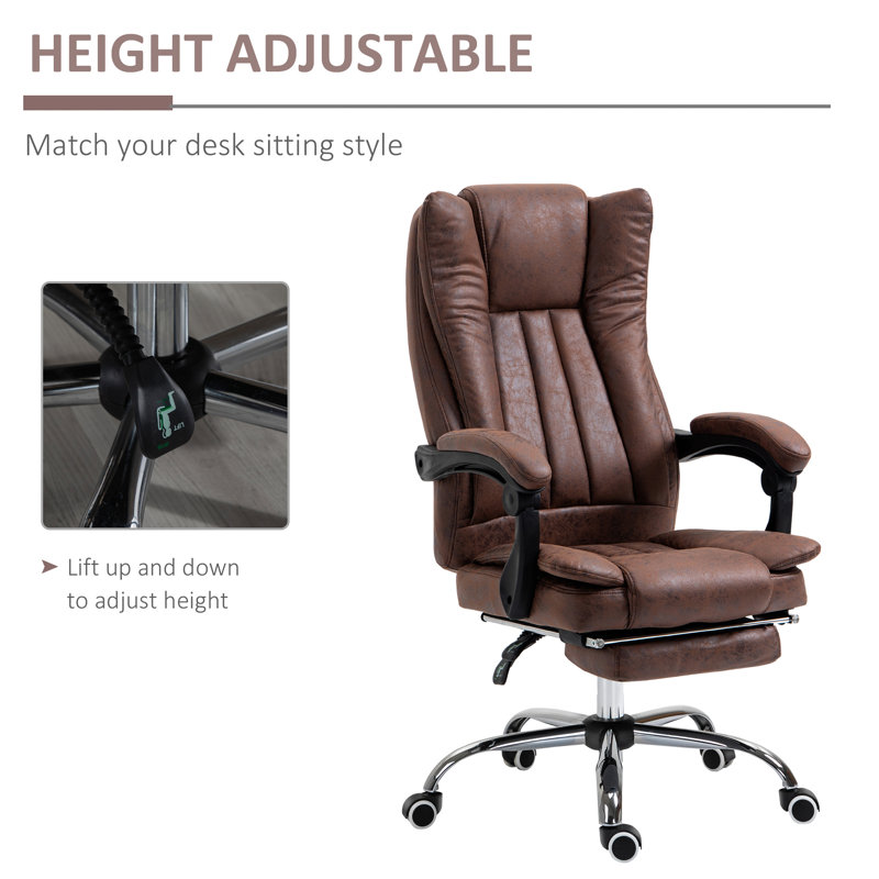 Ebern Designs Ludwik Executive Chair, Brown