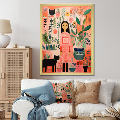 Rose, enfants mexicains, art I - art mural pour enfants