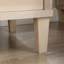 Table de chevet, finition brune