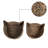 Felix Cat-Shaped Hand Woven Water Hyacinth Nesting Pet Toy Organizer Baskets (Set of 2)-165157415