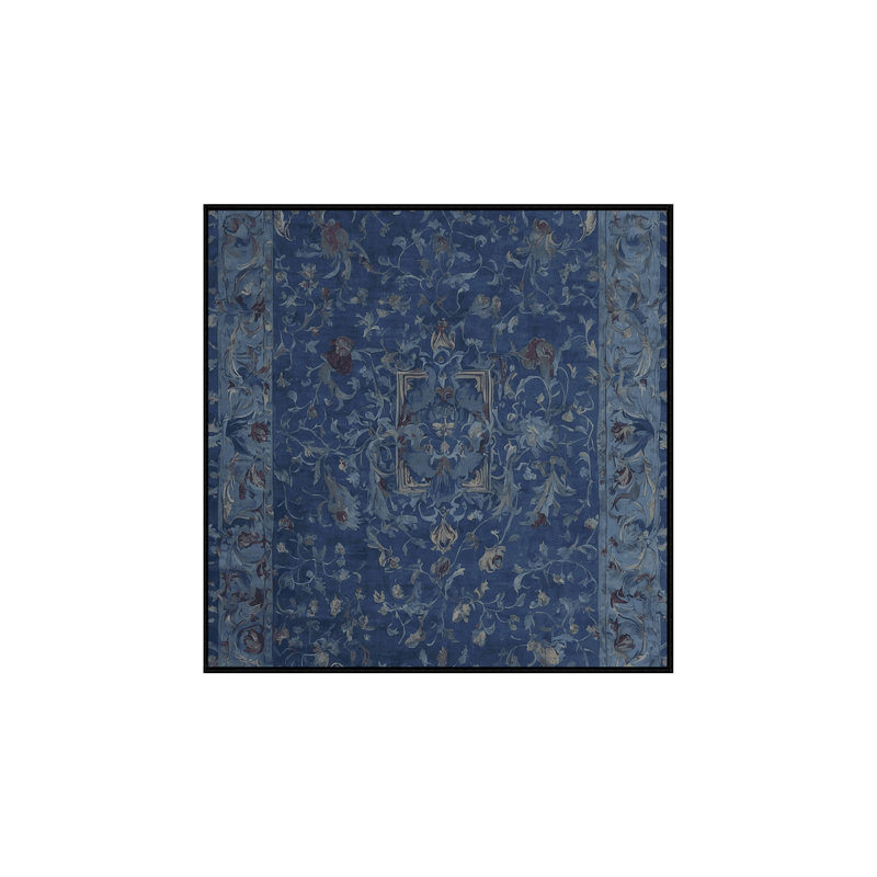 Tapis gris lavable à la machine, Carré 4 pi
