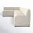 Brandt Upholstered Boucle and Revolution Performance Fabric® L-Shaped Corner Sectional-122570692-122570688