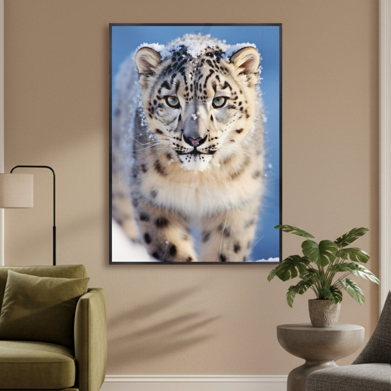 Single Picture Frame LED Illuminated Wall Art Wall Art on Glass / Aluminium, 60 cm H x 50 cm W