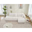 Jessica Lamb Wool Right Facing Sectional Sofa With Chaise,L Shape Sofa Couch-1187299149