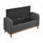 Mid-Century Modern Lift Top Upholstered Tufted Storage Bench With Foam Cushioned Seat And Interior Storage-128632608