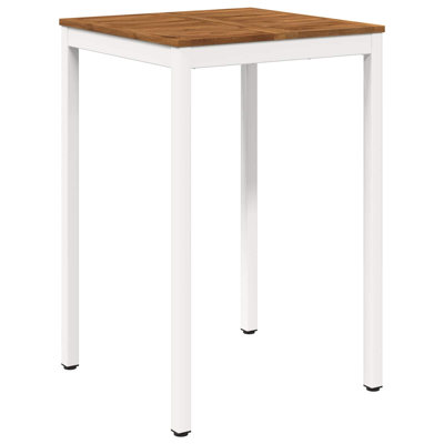 Acacia Dining Table with Steel Base