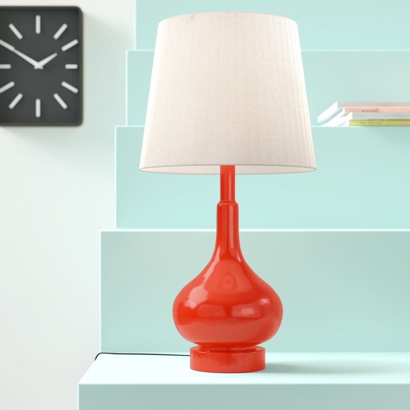 Mikac Glass Table Lamp, Orange