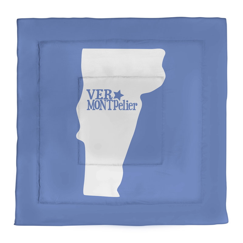 Polyester Comforter, Twin Comforter, Blue