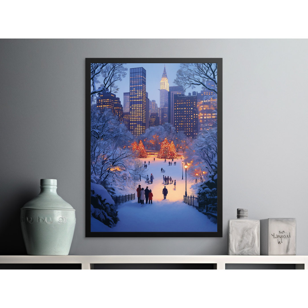 New York Christmas Matte Poster