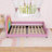 Rainbow Upholstered Daybed, Cute Princess Style, Colorful & Pink, For Kids & Teens
