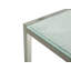 Lothen Rectangular Glass Steel Outdoor Dining Table - 180 cm W 90 cm D