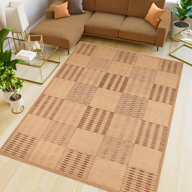 Tapis vert en laine noué à la main Shavon