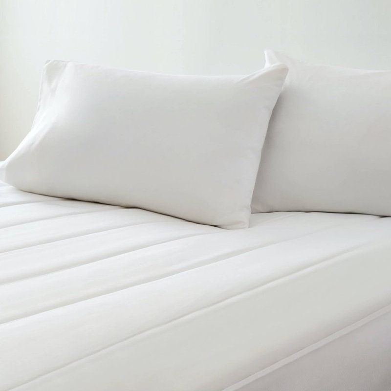 Sunbeam Twin Size Electric Heated Mattress Pad With Water-resistant Design And Easy Dial Controller